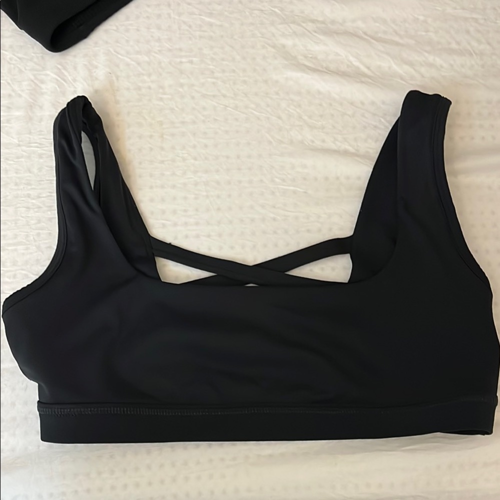 POPFLEX Black Sports Bra Intimates & Sleepwear
